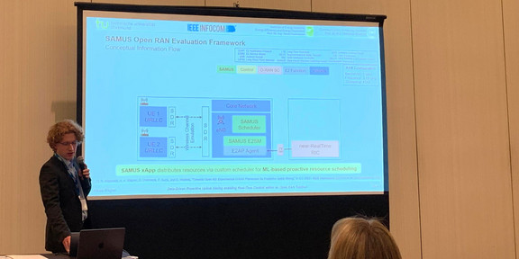 CNI researcher Niklas Wagner presents at IEEE INFOCOM 2024.