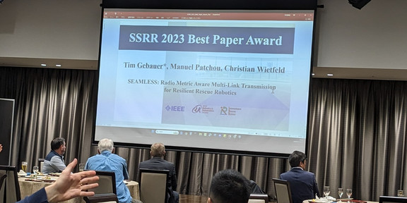 CNI Researchers win Best Paper Award at IEEE SSRR 2023