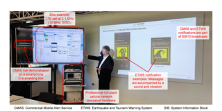 Prof. Wietfeld explaining the live demonstration during the lecture