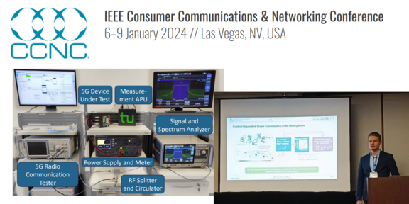 CNI researcher Hendrik Schippers at IEEE CCNC 2024.
