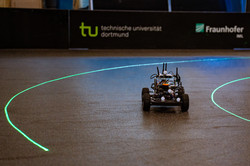 F1/10 Vehicle on a Race Track