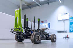 Small-scaled Vehicle with green marker