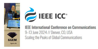 CNI researcher Melina Geis at IEEE ICC 2024.