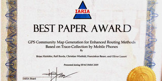 Best paper awards certificate
