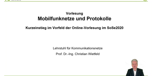 Screenshot from online lecture being held