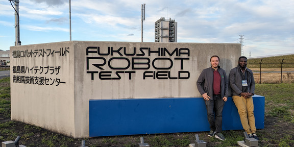 CNI Researchers at Fukushima Robot Testfield