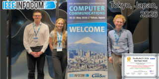 Group photo of the ComNets team at IEEE INFOCOM 2026.