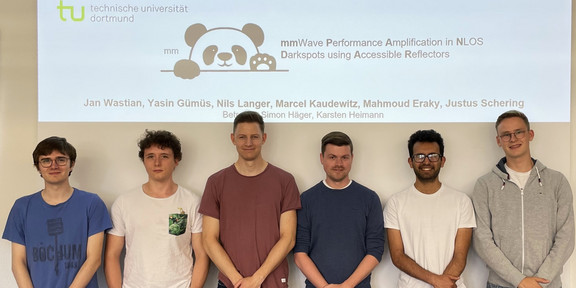 Group photo of the mmWave reflecting surfaces project group