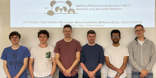 Group photo of the mmWave reflecting surfaces project group