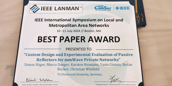 CNI receives Best Paper Award at IEEE LANMAN 2024.