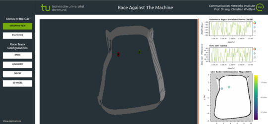 Screenshot of the web-based digital twin
