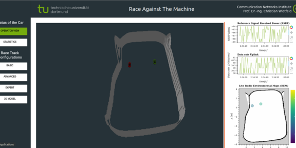 Screenshot of the web-based digital twin