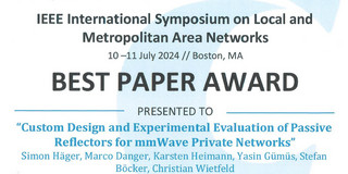 CNI receives Best Paper Award at LANMAN 2024.